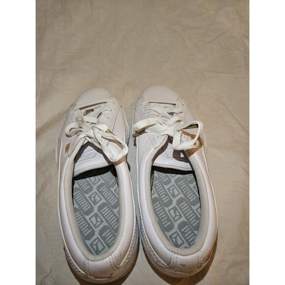 Puma Women's Sneakers Leather white size 10 - Picture 6 of 8
